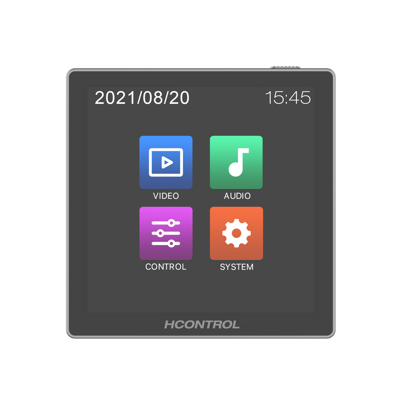 MCTL-TSWP04A 4 inch Touch Control Panel (Wall Plate) — MEGRA MATRIX
