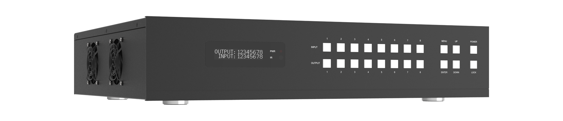 MMPX-B88H100P 8x8 HDBaseT Matrix (100m/ARC) — MEGRA MATRIX