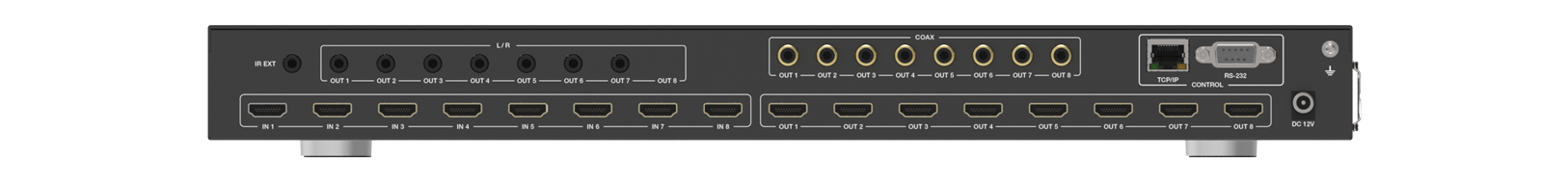 MMPX-MXB88DA 8x8 HDMI Matrix — MEGRA MATRIX