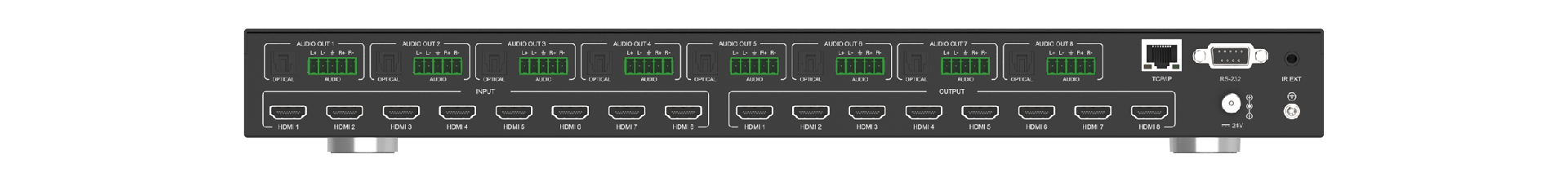 MMPX-MXC88A 8x8 8K HDMI Matrix — MEGRA MATRIX
