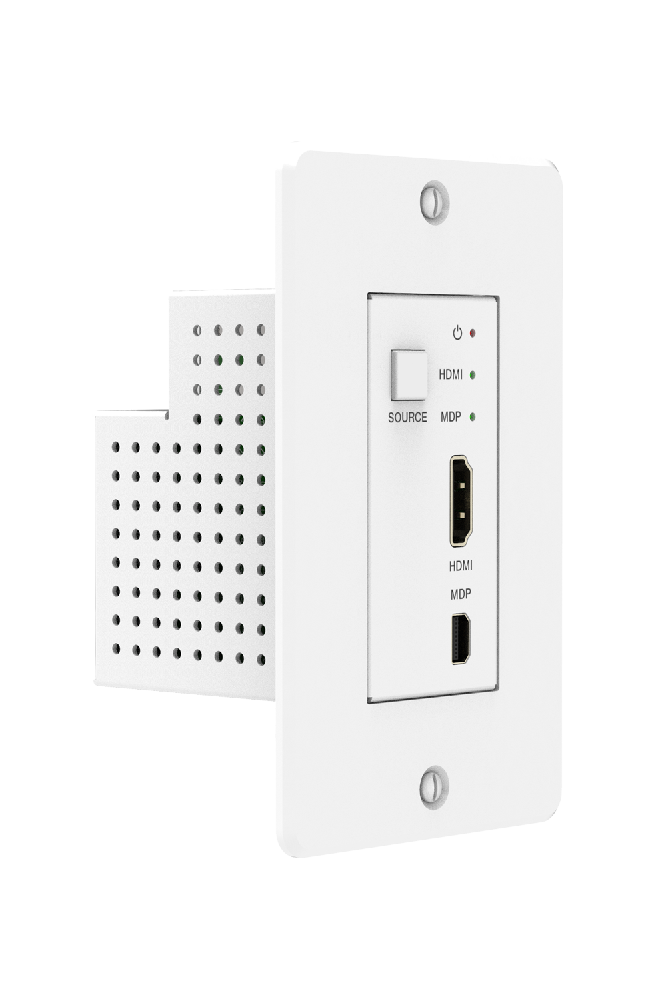 MEPX-WP50HDW 4K60 CAT Wall Plate (50m/DP/HDMI/US-1GANG) — MEGRA MATRIX