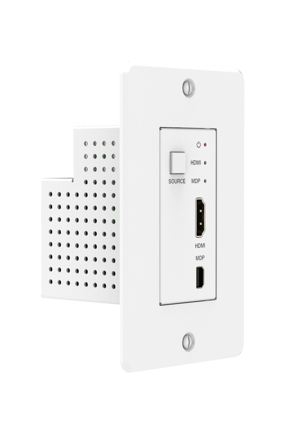 MEPX-WP50HDW 4K60 CAT Wall Plate (50m/DP/HDMI/US-1GANG) — MEGRA MATRIX