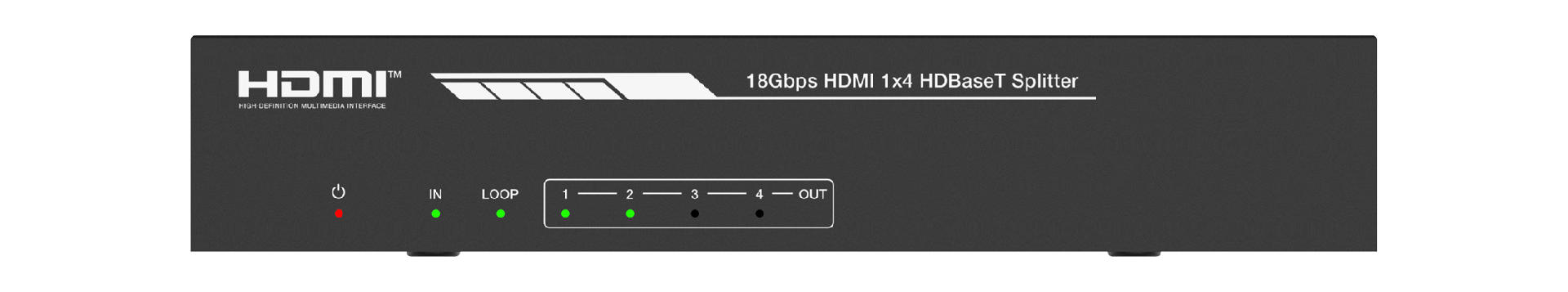 MSPL-SPB14H150 1x4 4K60 HDBaseT Splitter (150m) — MEGRA MATRIX