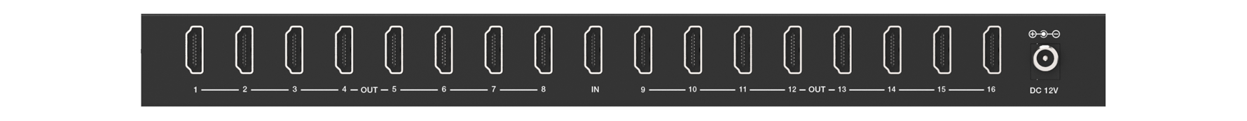 MSPL-SPB116 1x16 4K60 HDMI Splitter — MEGRA MATRIX
