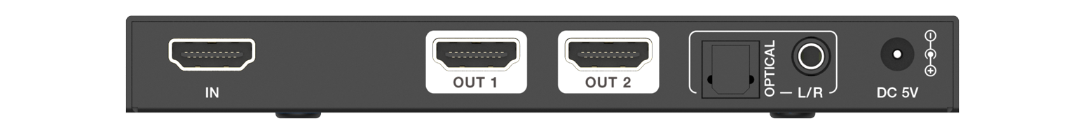 MSPL-SPC12A 1x2 8K HDMI Splitter (Audio Breakout) — MEGRA MATRIX