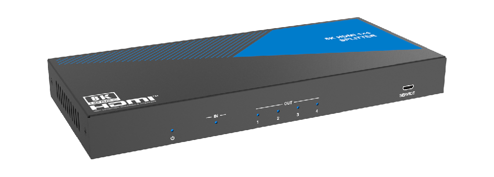 MSPL-SPC14A 1x4 8K HDMI Splitter (Audio Breakout) — MEGRA MATRIX