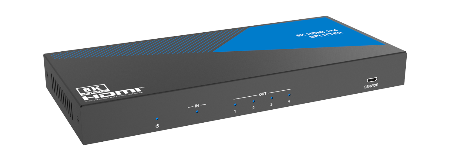MSPL-SPC14A 1x4 8K HDMI Splitter (Audio Breakout) — MEGRA MATRIX