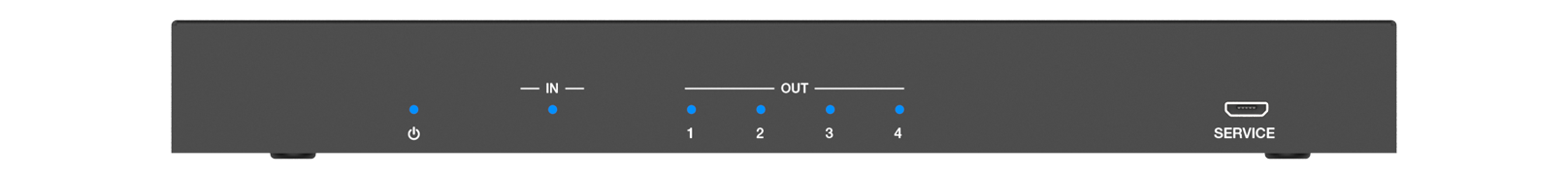 MSPL-SPC14A 1x4 8K HDMI Splitter (Audio Breakout) — MEGRA MATRIX