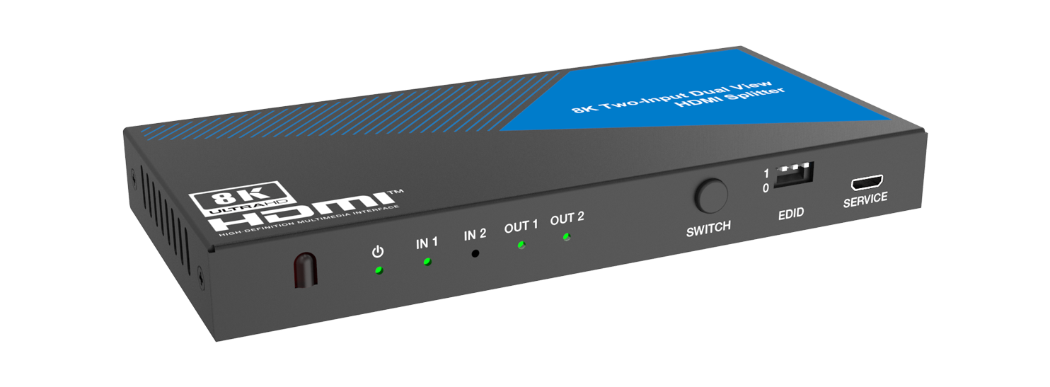 MSPX-SPC22 2x1/1x2 8K HDMI Switcher and Splitter — MEGRA MATRIX