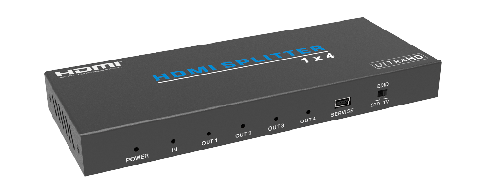 MSPL-B14IH 1x4 4K60 HDMI Splitter — MEGRA MATRIX