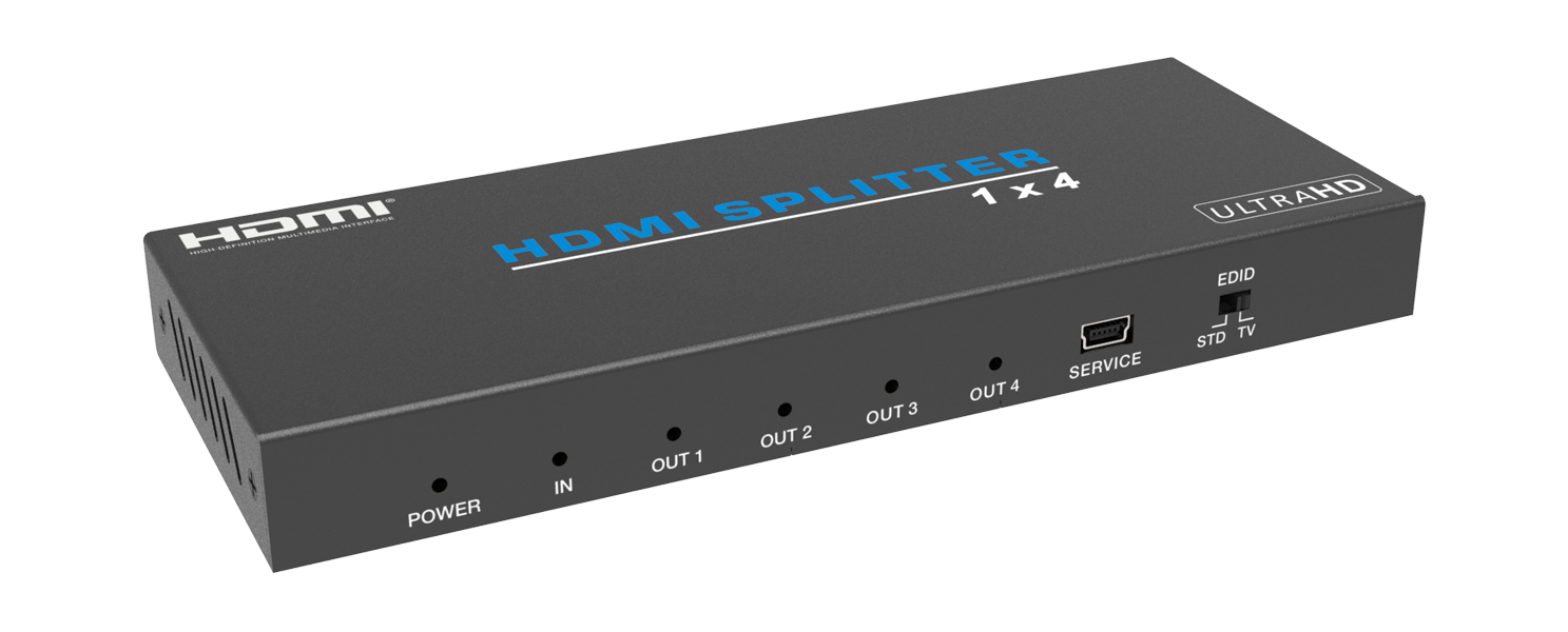 MSPL-B14IH 1x4 4K60 HDMI Splitter — MEGRA MATRIX