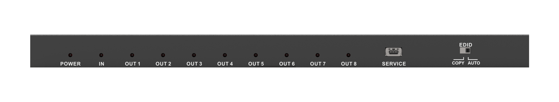 MSPL-B18IH 1x8 4K60 HDMI Splitter — MEGRA MATRIX