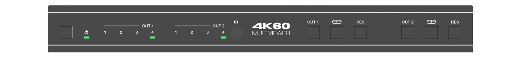 MMPX-MXB42MV 4x2 4K60 HDMI Multiview Matrix Switcher — MEGRA MATRIX