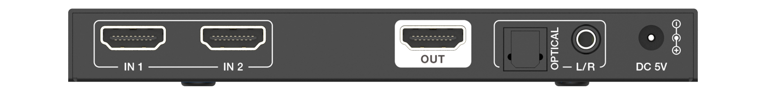 MSPX-SWC21A 2x1 8K HDMI Switcher (Audio Breakout) — MEGRA MATRIX