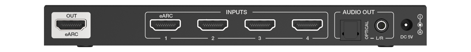 MSPX-SWC41A 4x1 8K HDMI Switcher (Audio Breakout) — MEGRA MATRIX