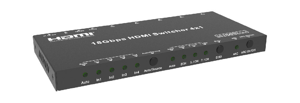 MSPX-B41A 4x1 4K60 HDMI Switcher — MEGRA MATRIX