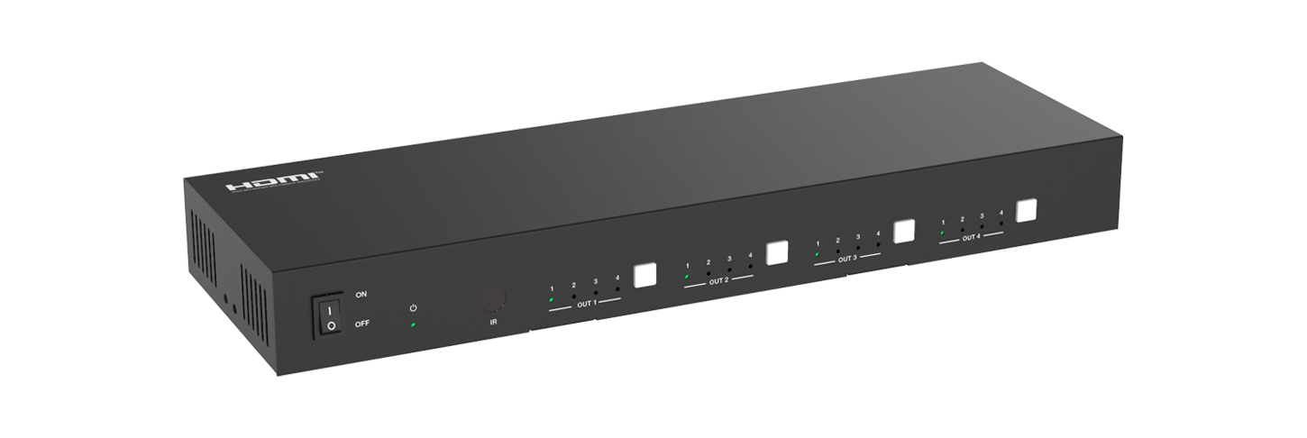 MMPX-MXB44D70M 4x4 HDMI Matrix (70m) — MEGRA MATRIX