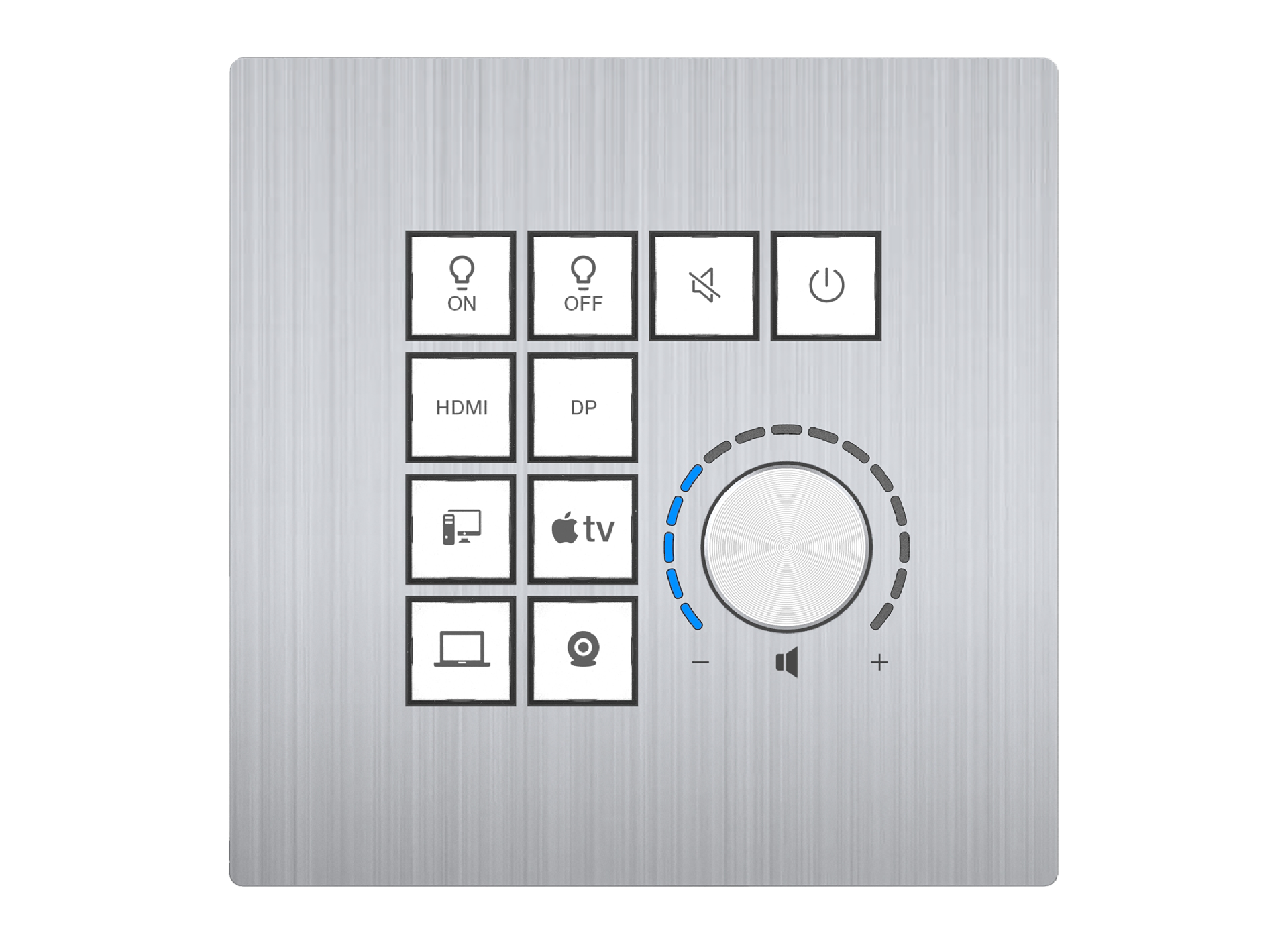 MCTL-WPC10 10 Keys Control Panel (Wall Plate) — MEGRA MATRIX