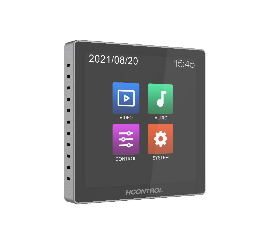 MCTL-TSWP04A 4 inch Touch Control Panel (Wall Plate) — MEGRA MATRIX