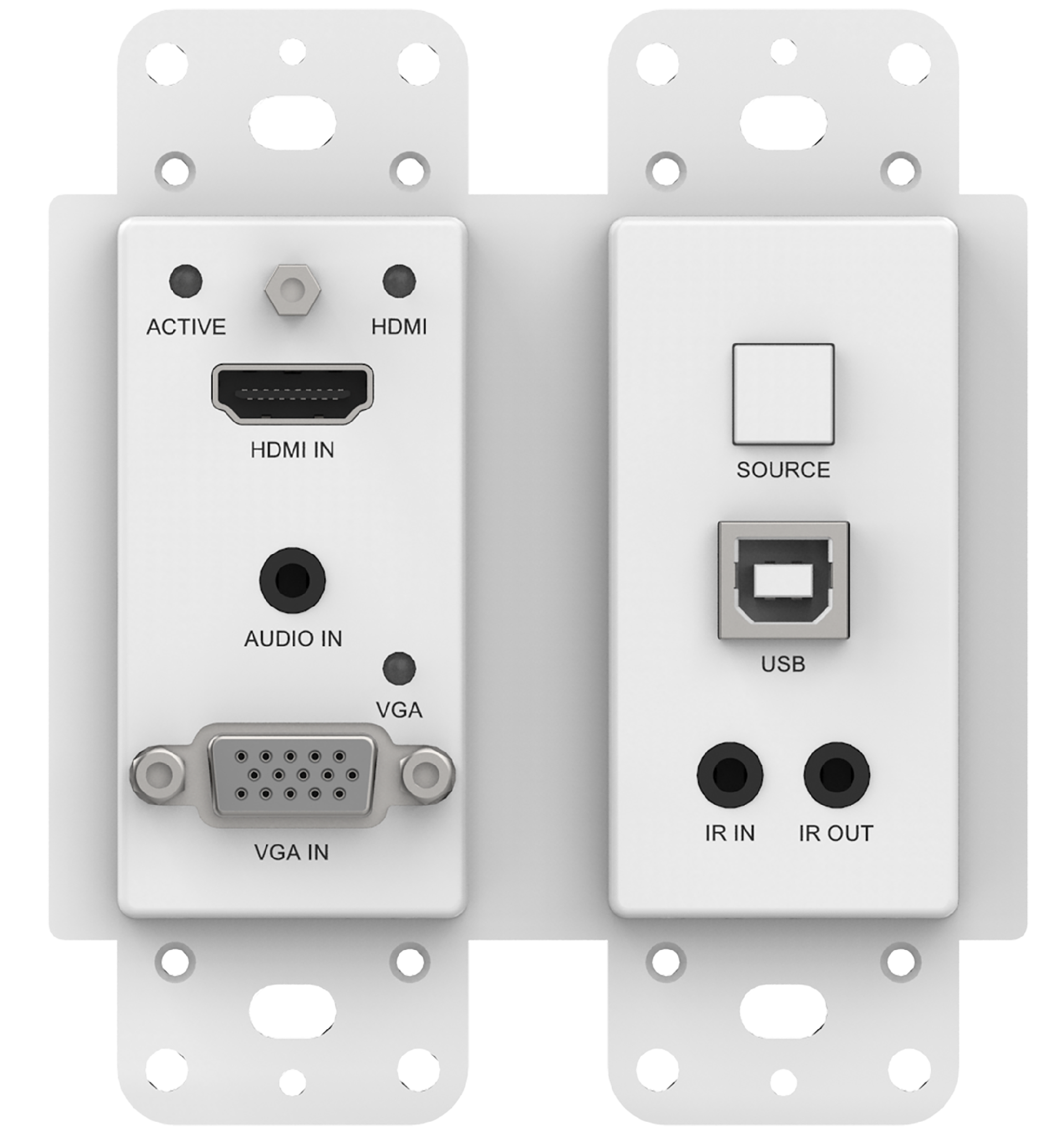 MEPX-WPB2010T 4K60 HDBaseT Wall Plate (100m/US-2GANG) — MEGRA MATRIX