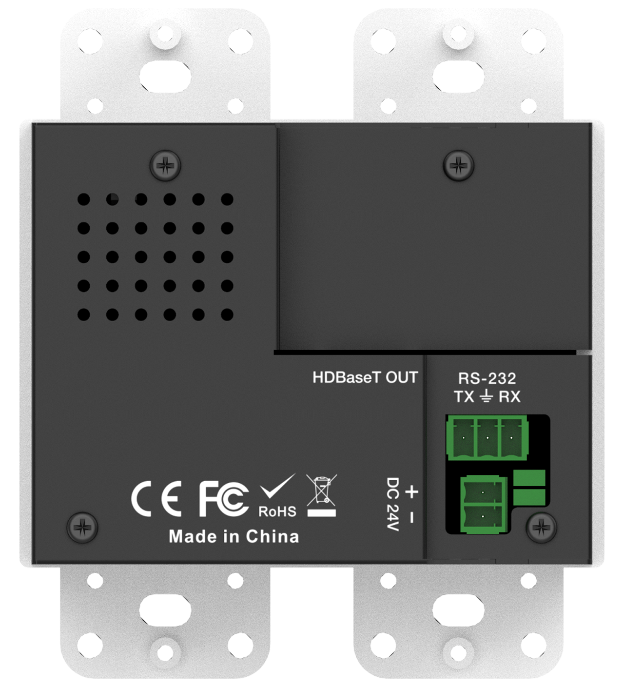 MEPX-WPB2010T 4K60 HDBaseT Wall Plate (100m/US-2GANG) — MEGRA MATRIX
