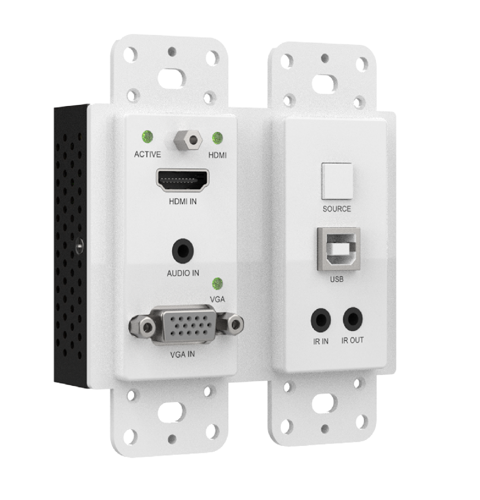 MEPX-WPB2010T 4K60 HDBaseT Wall Plate (100m/US-2GANG) — MEGRA MATRIX