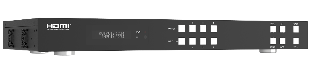 MMPX-MXB44H150 4x4 HDBaseT Matrix (150m) — MEGRA MATRIX