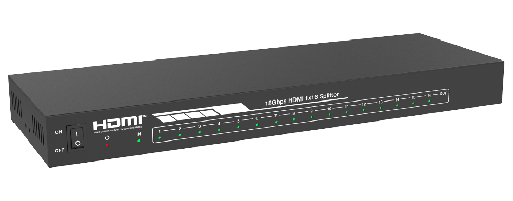 MSPL-SPB116 1x16 4K60 HDMI Splitter — MEGRA MATRIX
