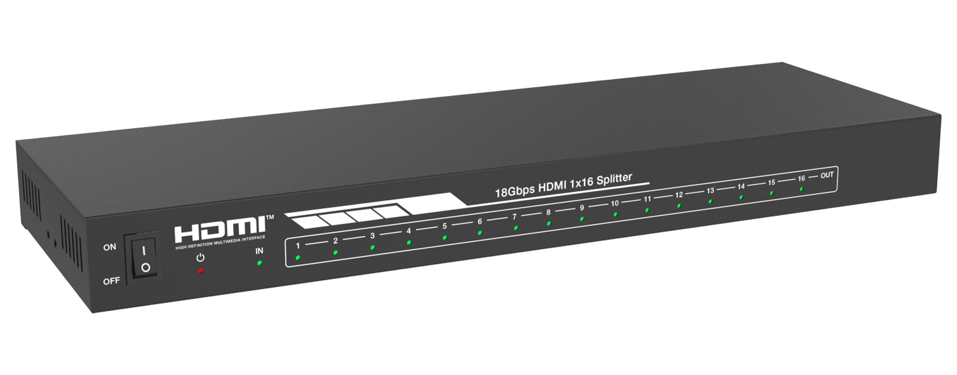 MSPL-SPB116 1x16 4K60 HDMI Splitter — MEGRA MATRIX