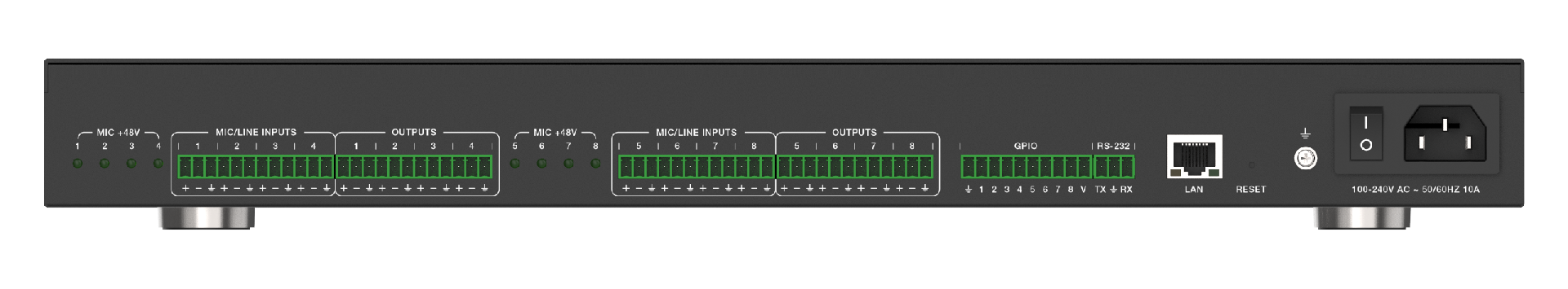 MAUD-AUM88 8x8 Audio Processor — MEGRA MATRIX