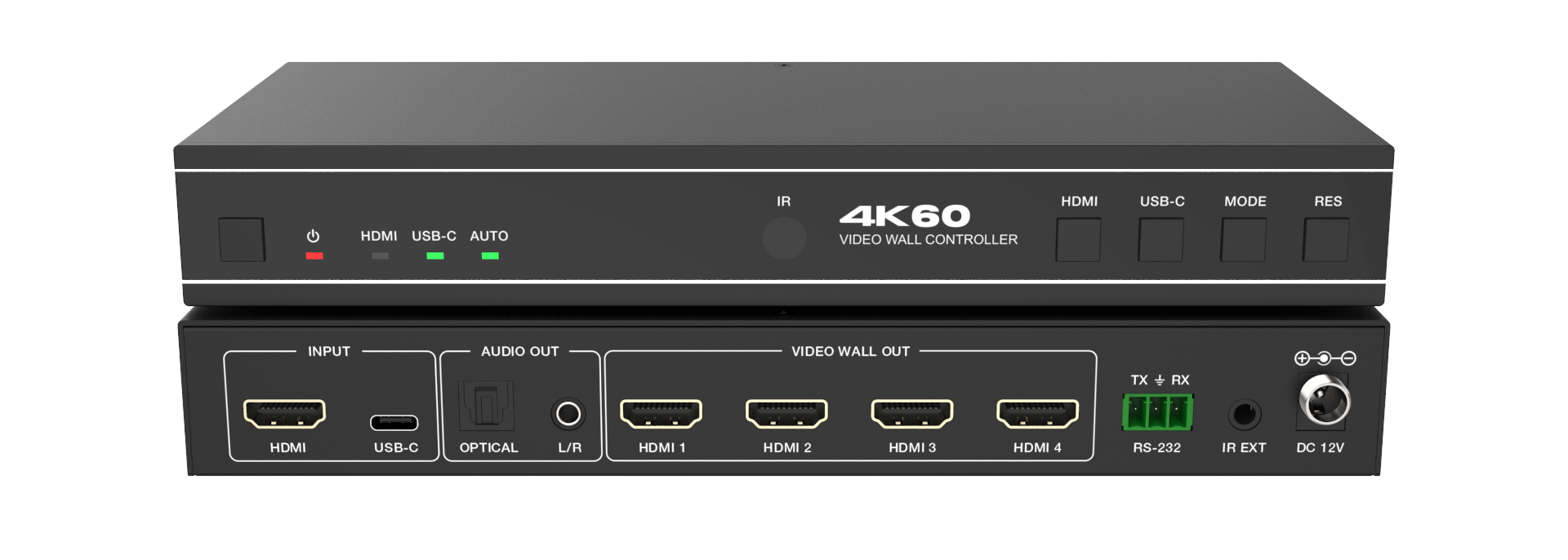 MMPX-TWB14 1x4 Video Wall Controller — MEGRA MATRIX
