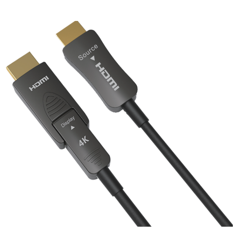 MAOC-HD20SS HDMI AOC Hybrid Fiber Optic Cable (with Detachable TX&RX Connectors) 5-100m — MEGRA MATRIX